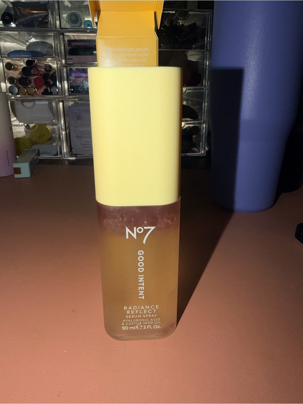 No 7 Good Intent Radiance Reflect Serum Spray, HA & Castor Seed Oil, 3 oz